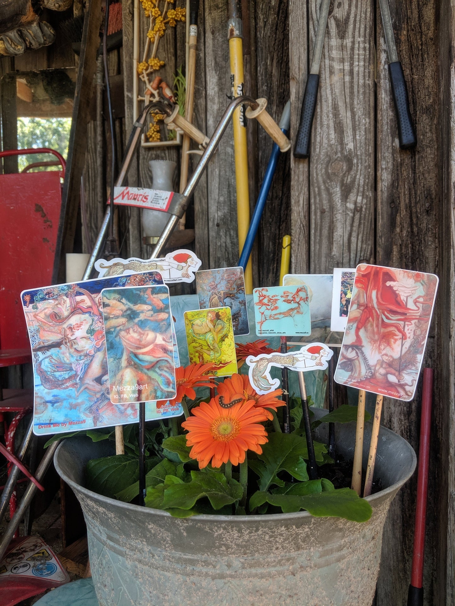 Aerialist sticker, Christine's Majic Parasol