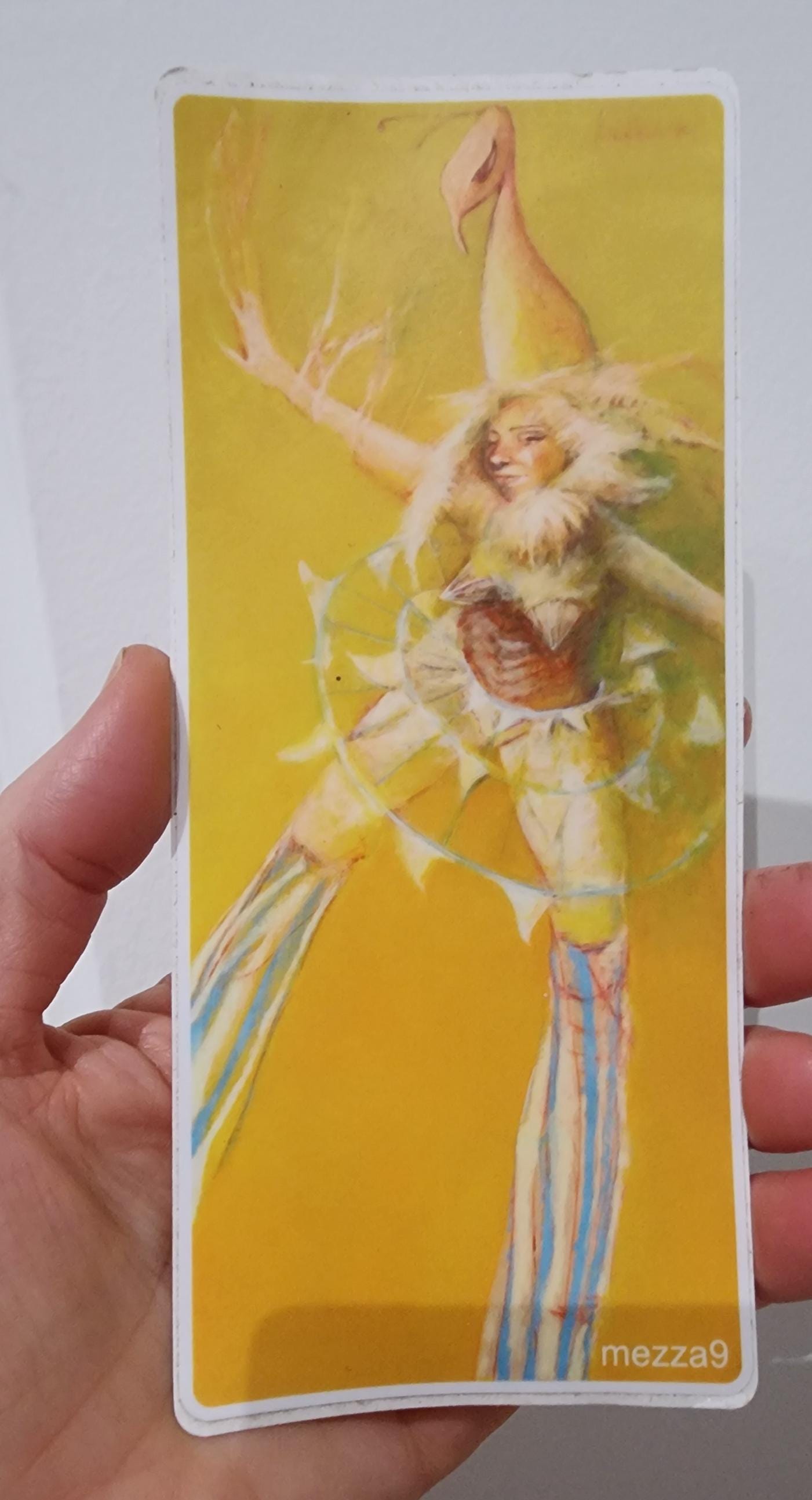Bird Stilt Walker Sticker 3 in x 7 in