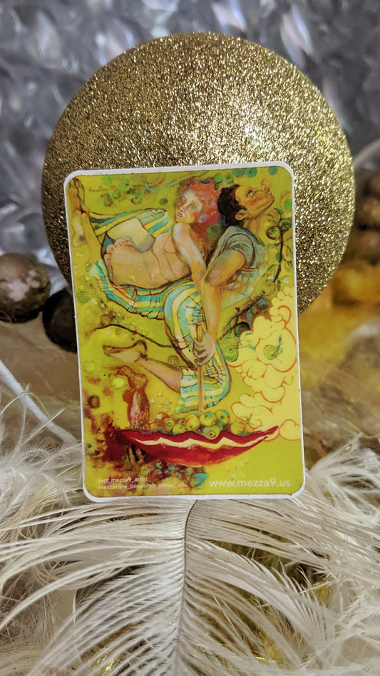 Aerialist sticker, Christine's Majic Parasol
